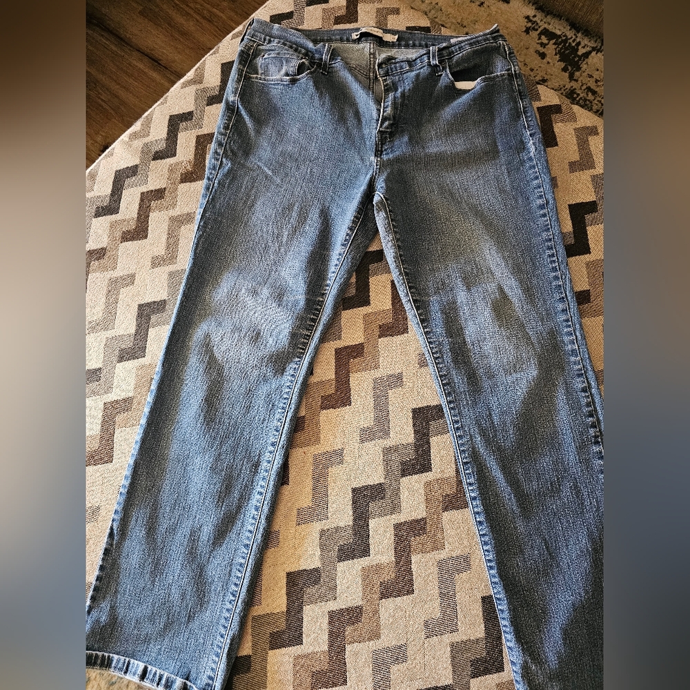Signature by Levi Strauss Blue Straight Leg Jeans